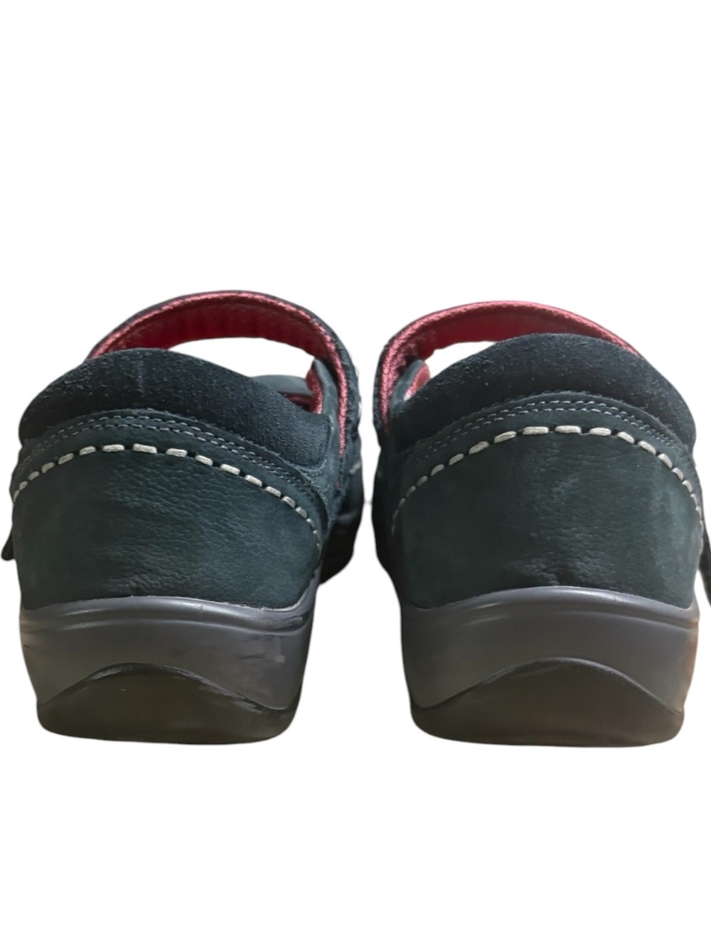 ORTHOFEET Athens Mary Jane Shoes with Red Interior in Dark Blue Size 8.5 - Picture 7 of 8